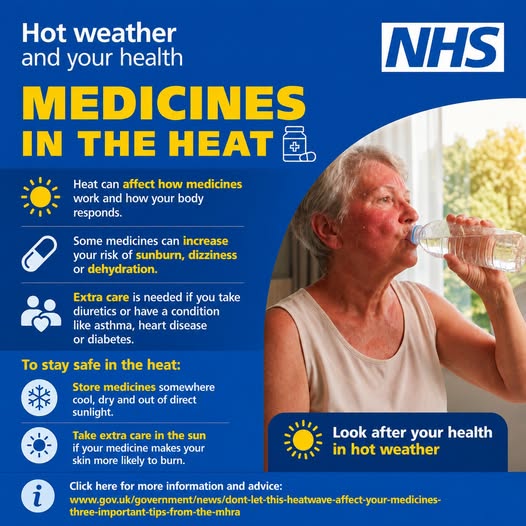 Medicines in hot weather Medicines in hot weather